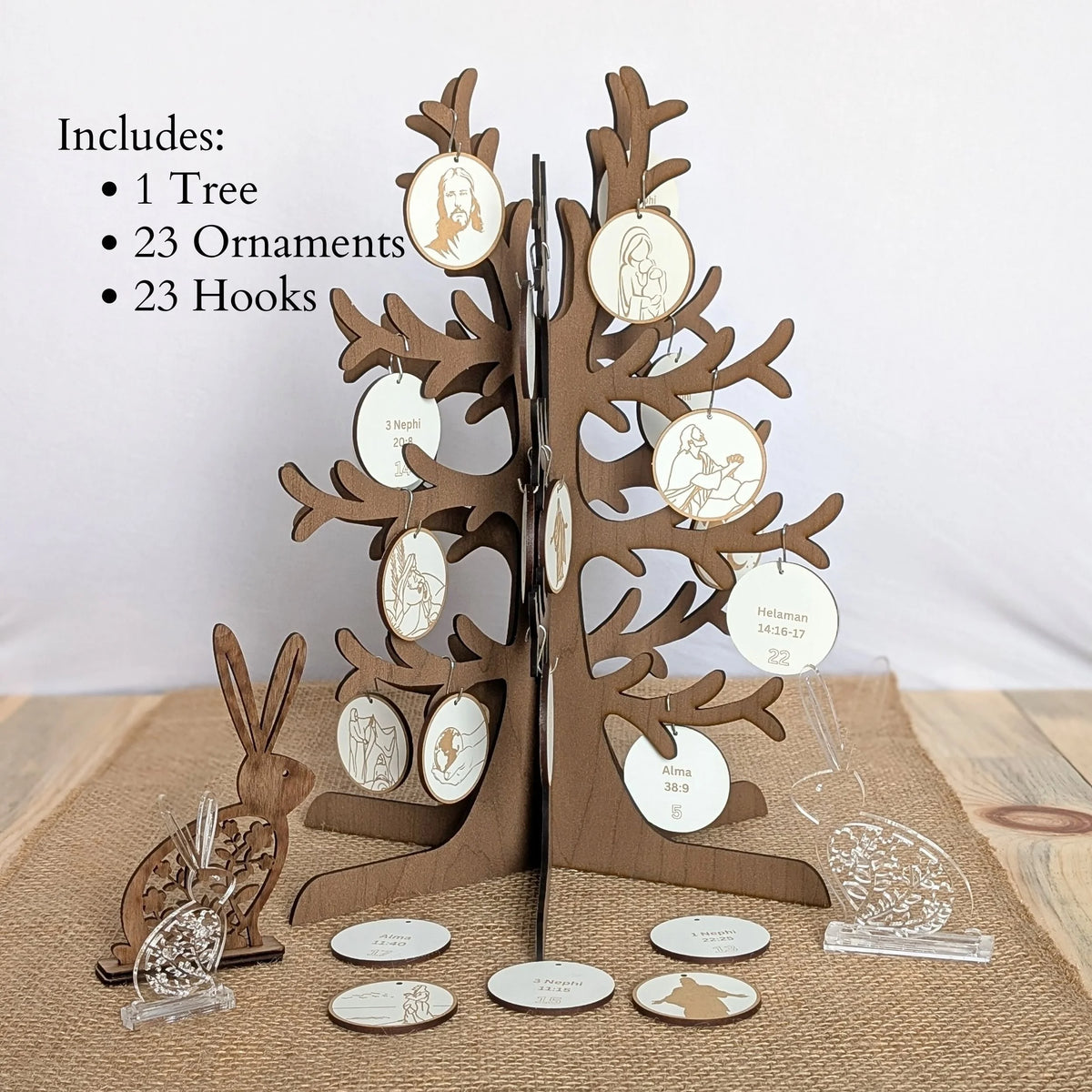 Book of Mormon Easter Advent Calendar Set: Easter Ornaments & Easter Tree