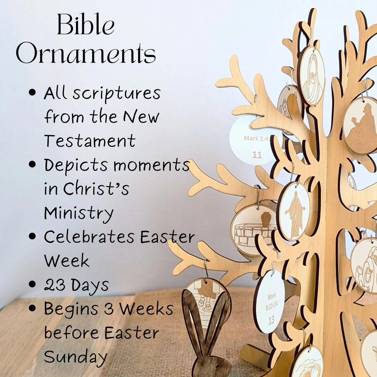 Book of Mormon Easter Advent Calendar Set: Easter Ornaments & Easter Tree