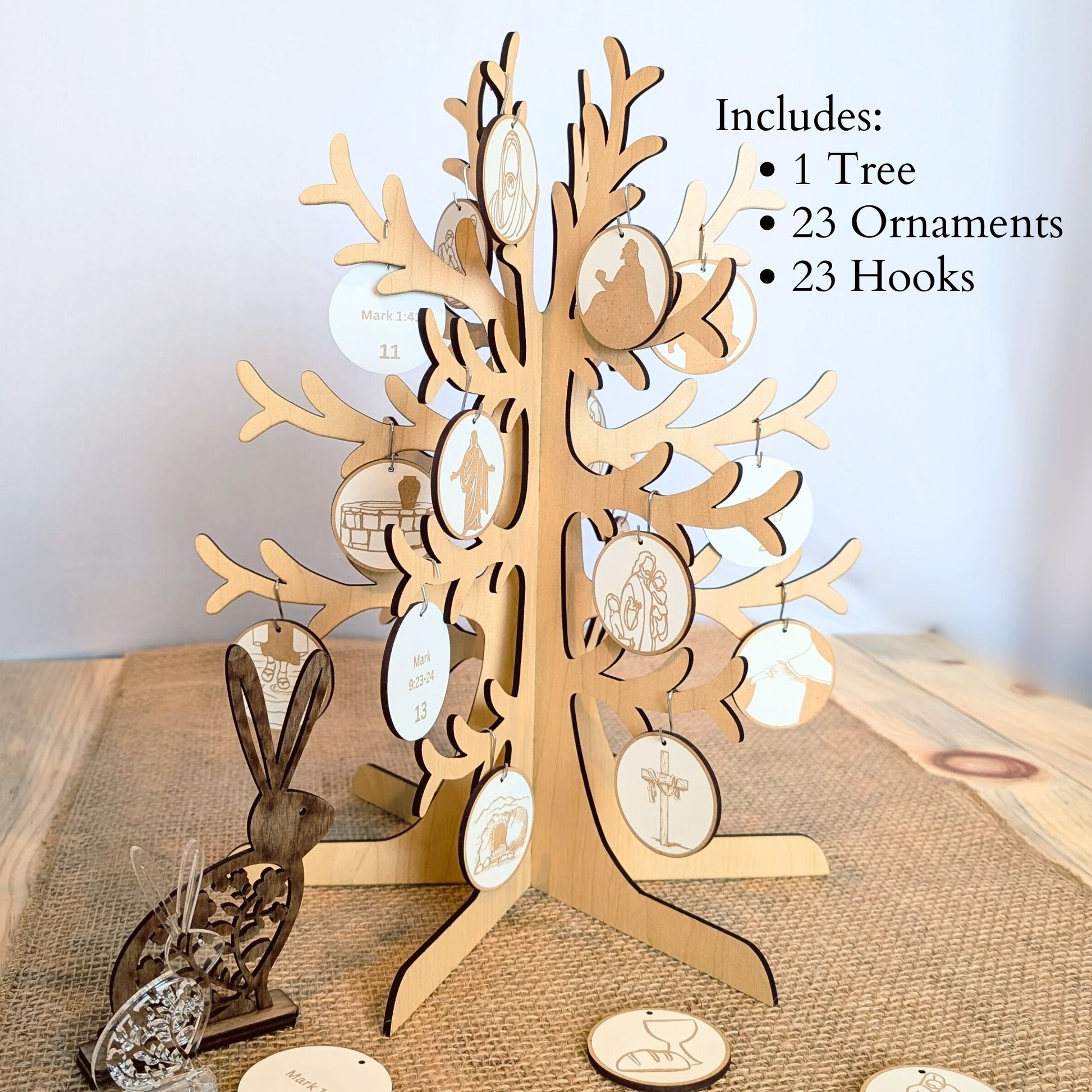 Easter Advent Calendar Set: Easter Ornaments & Easter Tree