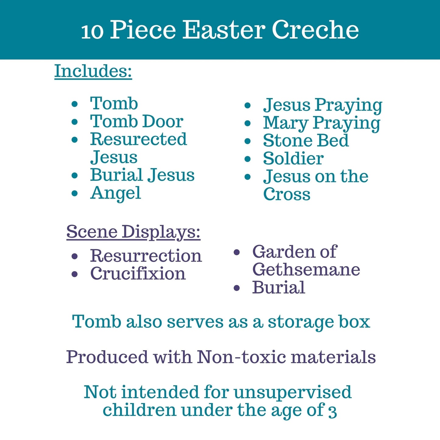 10-Piece Easter Crèche – A Hands-On Way to Share the Easter Story