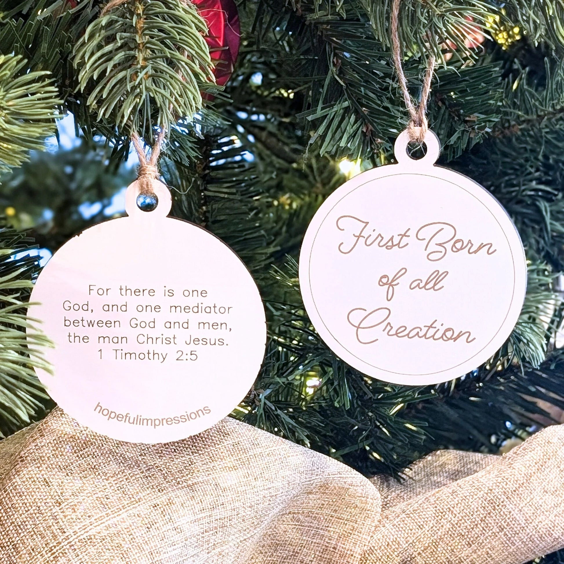 Names of Jesus Ornaments Set