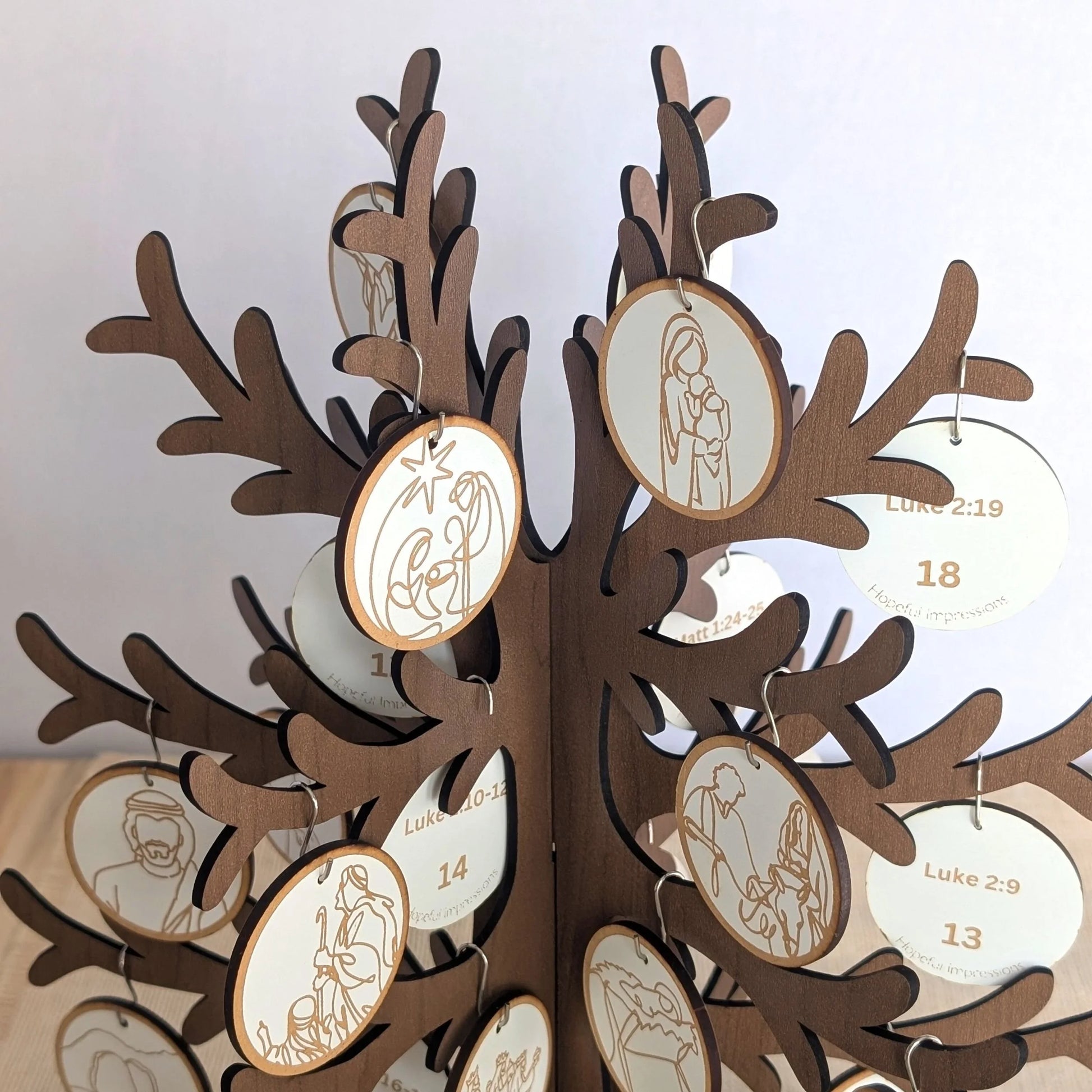Christmas Advent Tree Set