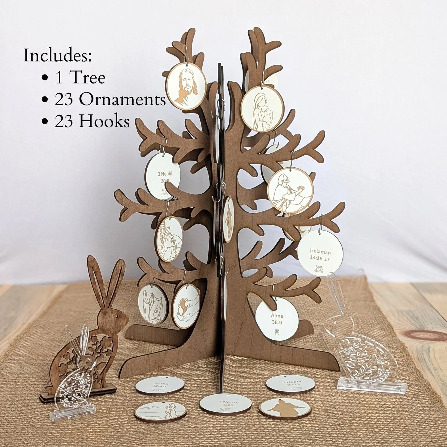 Book of Mormon Easter Advent Calendar Set: Easter Ornaments & Easter Tree