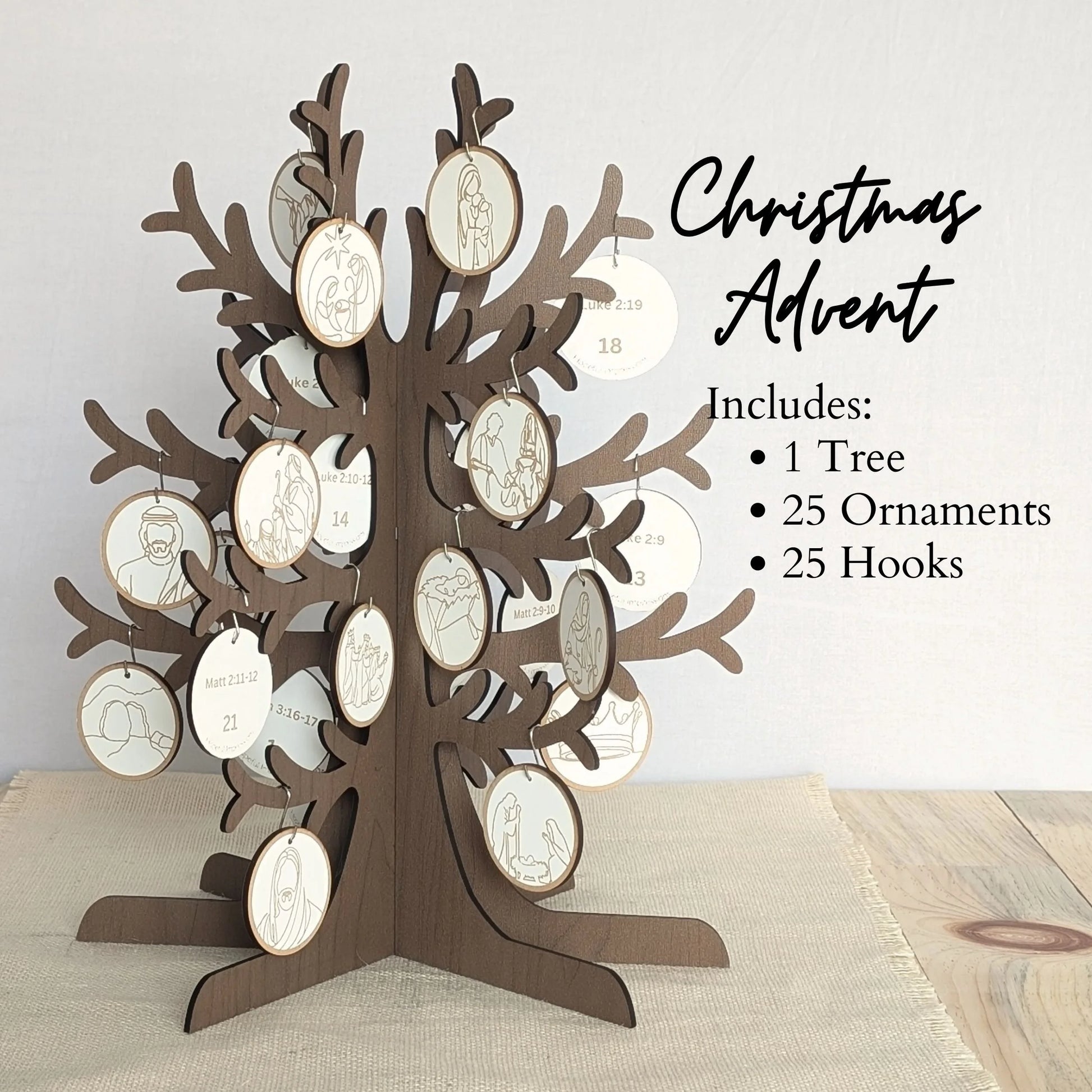 Christmas Advent Tree Set