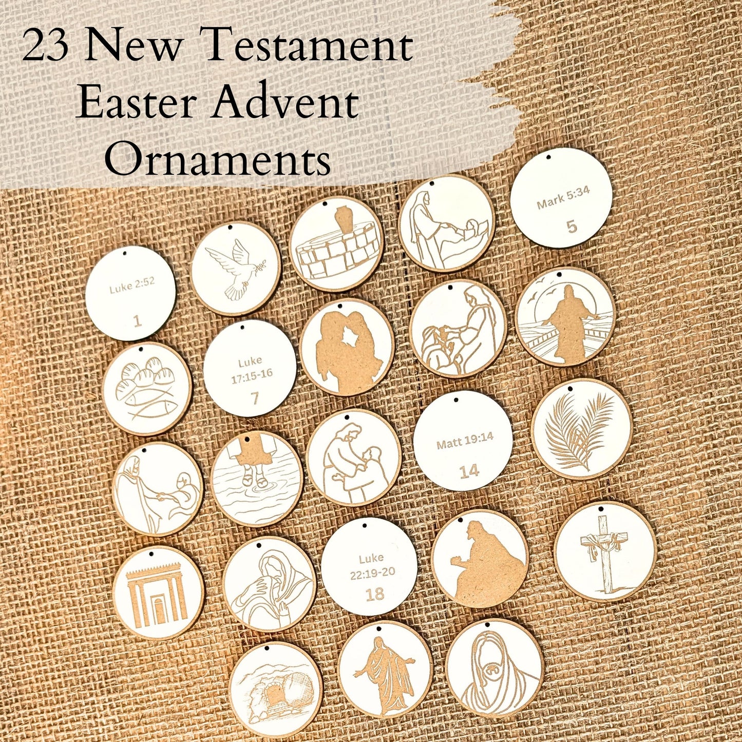 New Testament Easter Advent Ornaments