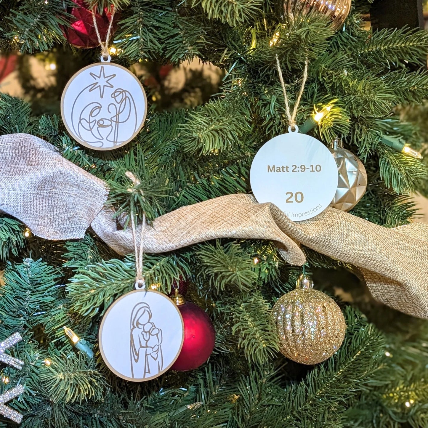 Christmas Advent Ornaments Set