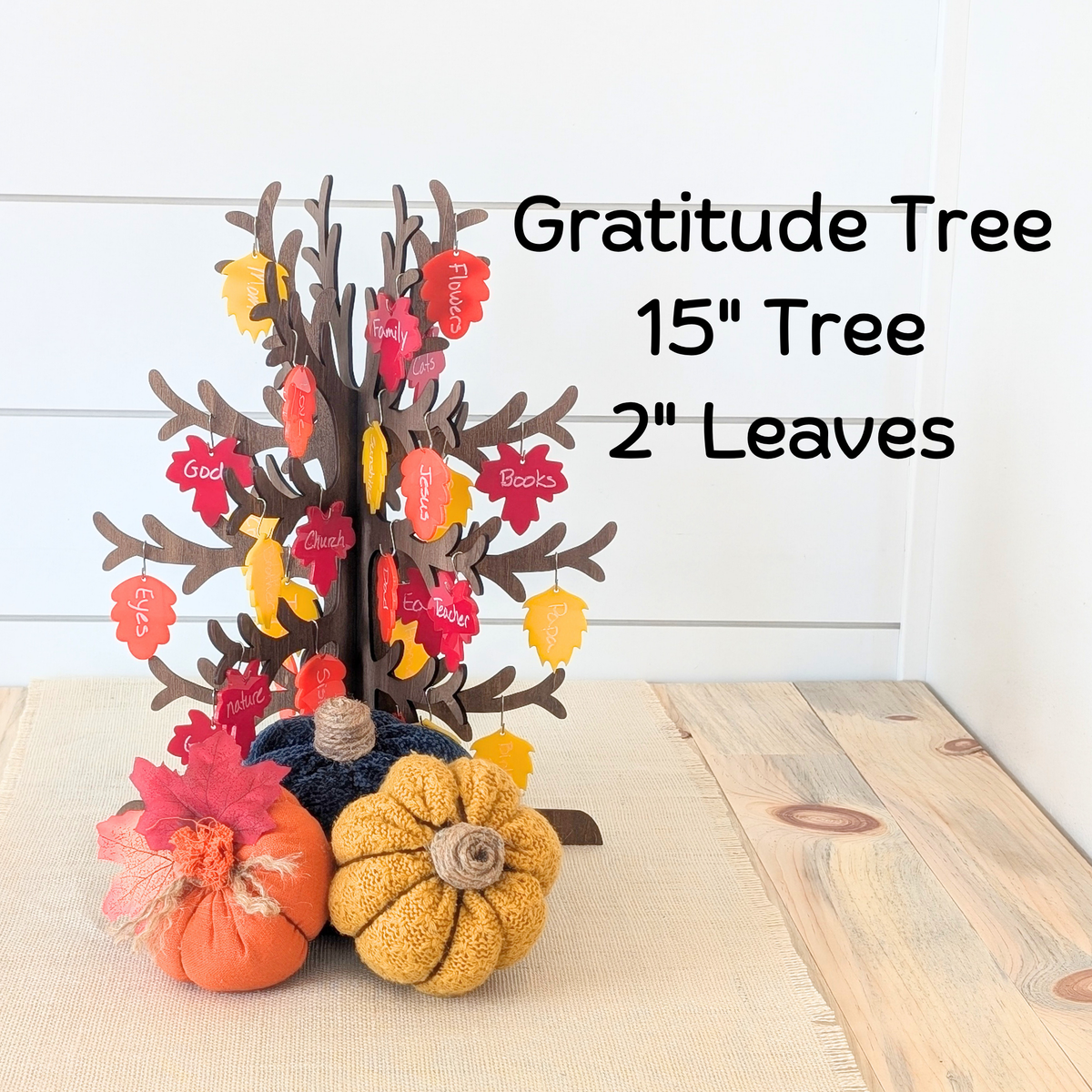 Gratitude Tree Set: Gratitude Leaves & Thankful Tree