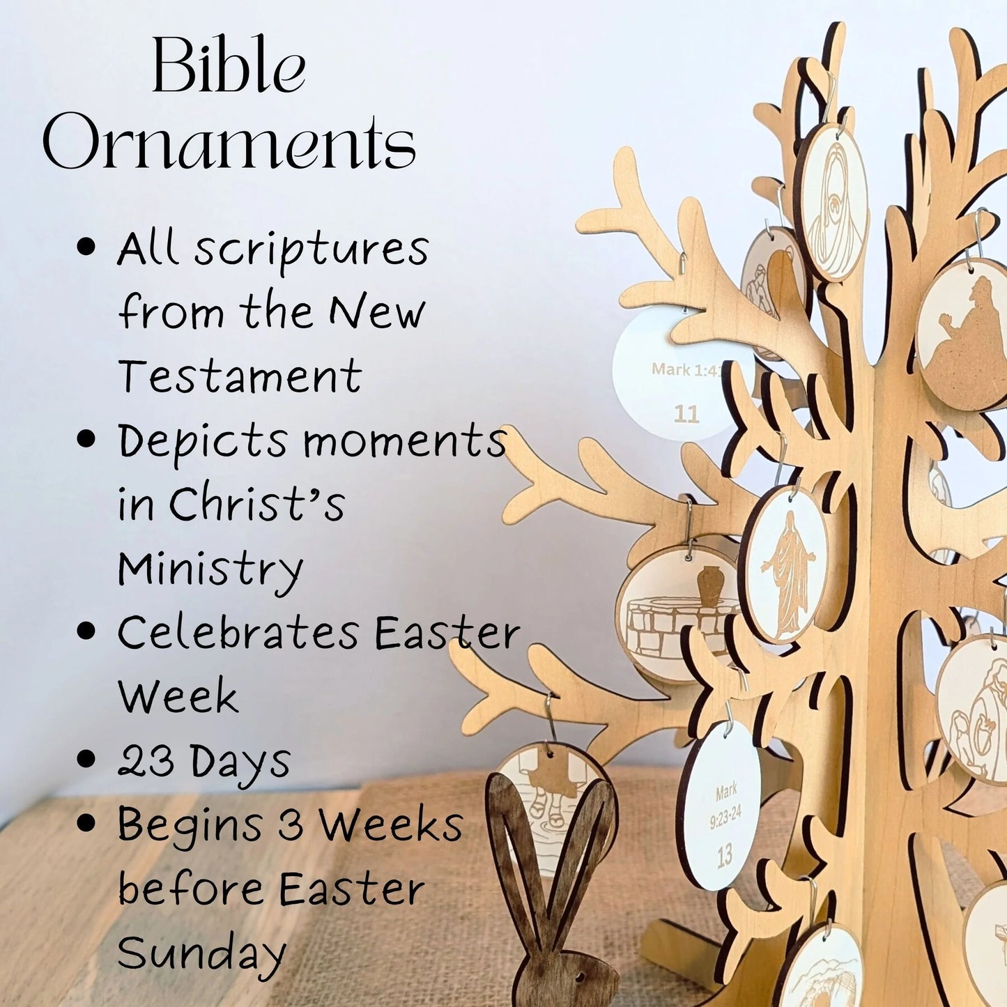 Book of Mormon Easter Advent Calendar Set: Easter Ornaments & Easter Tree