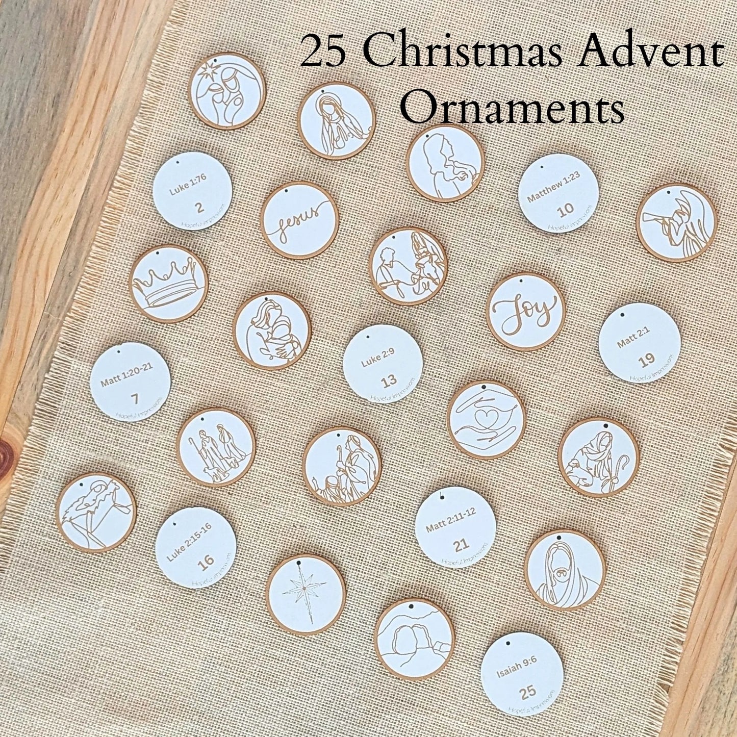 Christmas Advent Tree Set