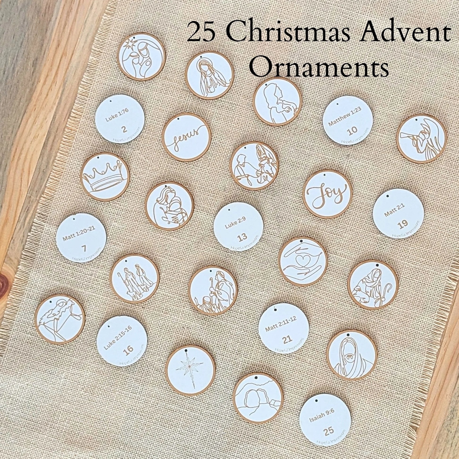 Christmas Advent Tree Set