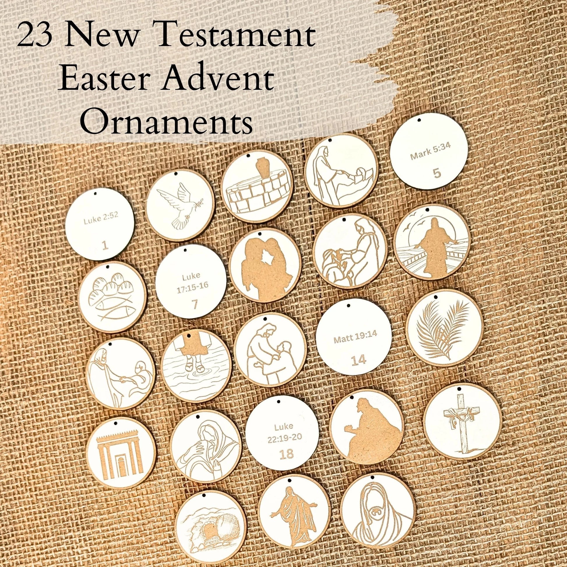 Book of Mormon Easter Advent Calendar Set: Easter Ornaments & Easter Tree