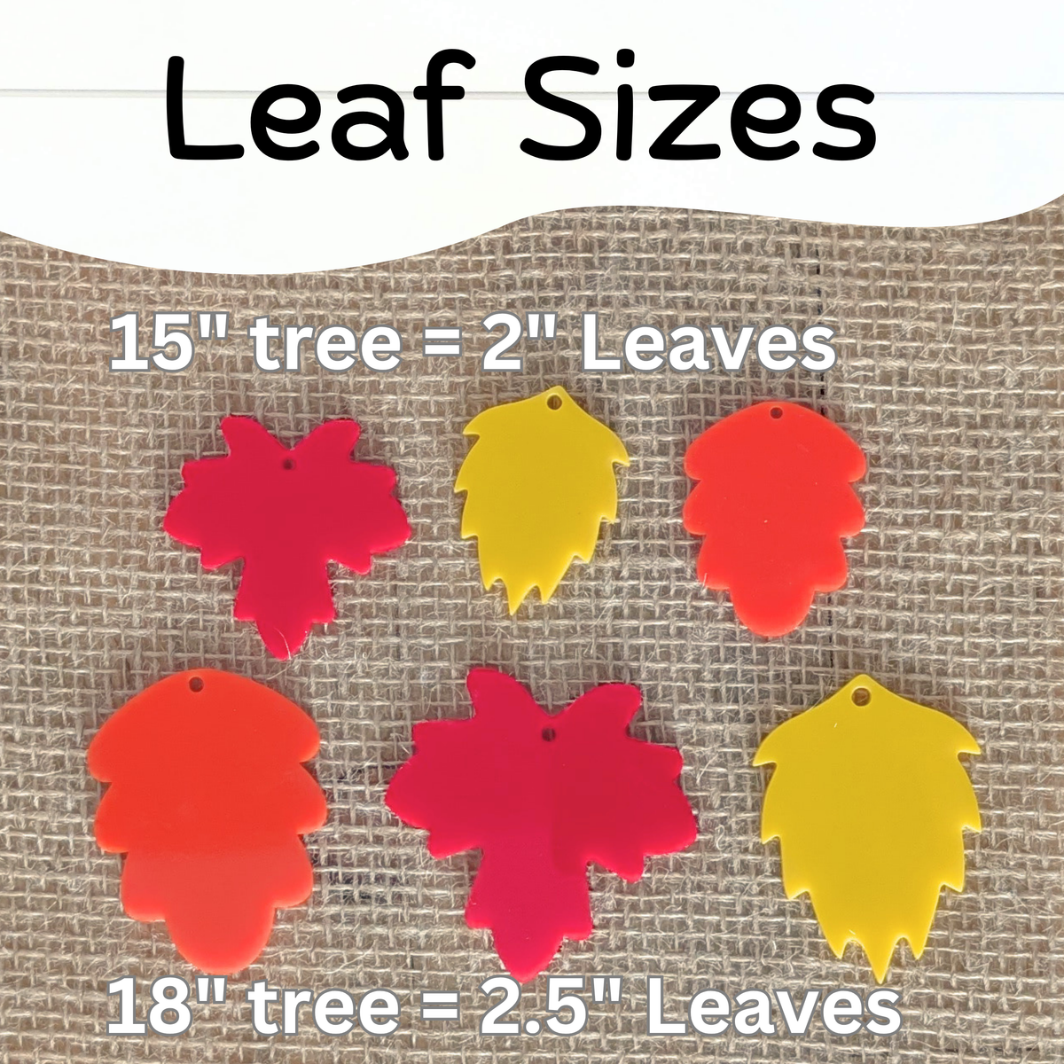 Gratitude Ornaments: Acrylic Leaves
