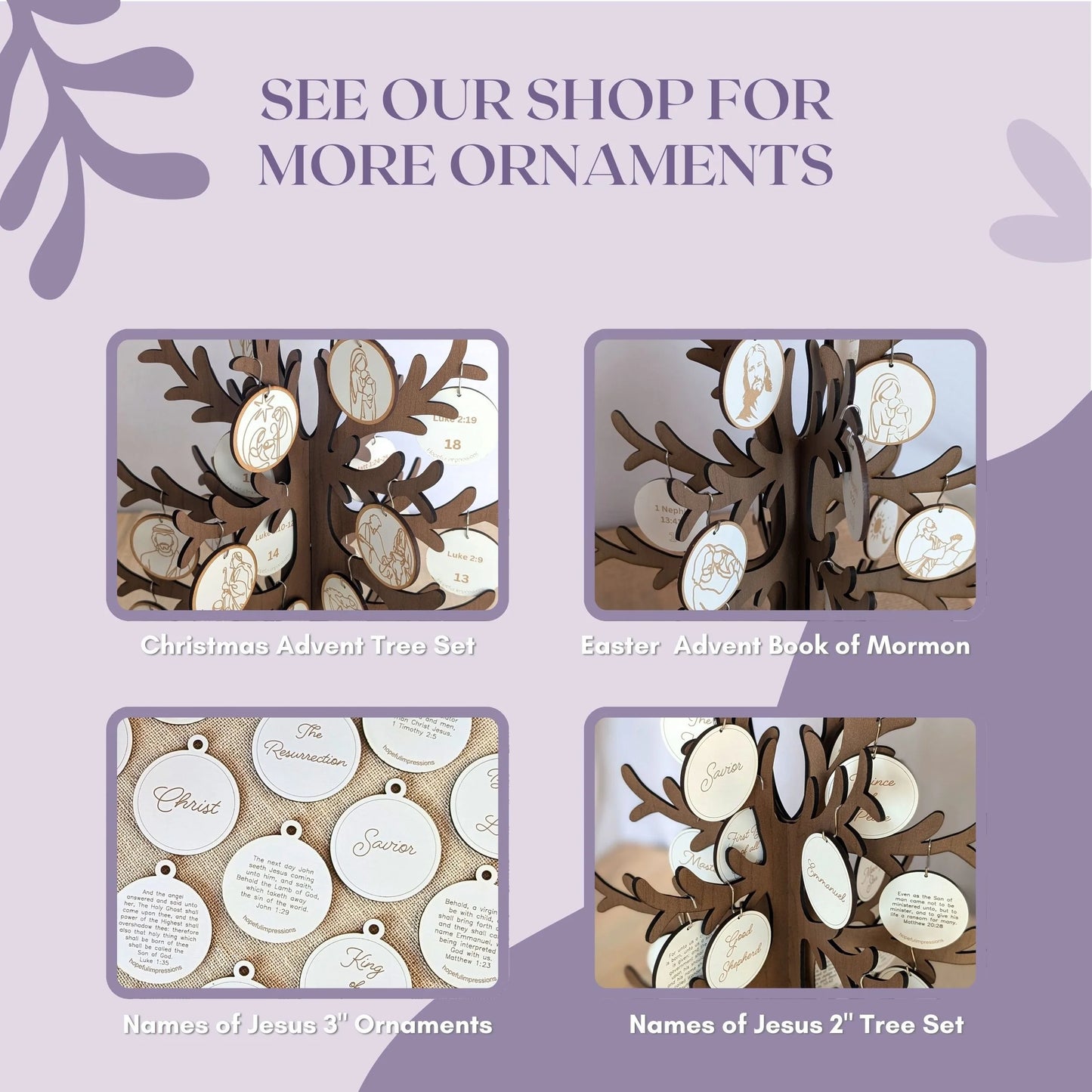 New Testament Easter Advent Ornaments