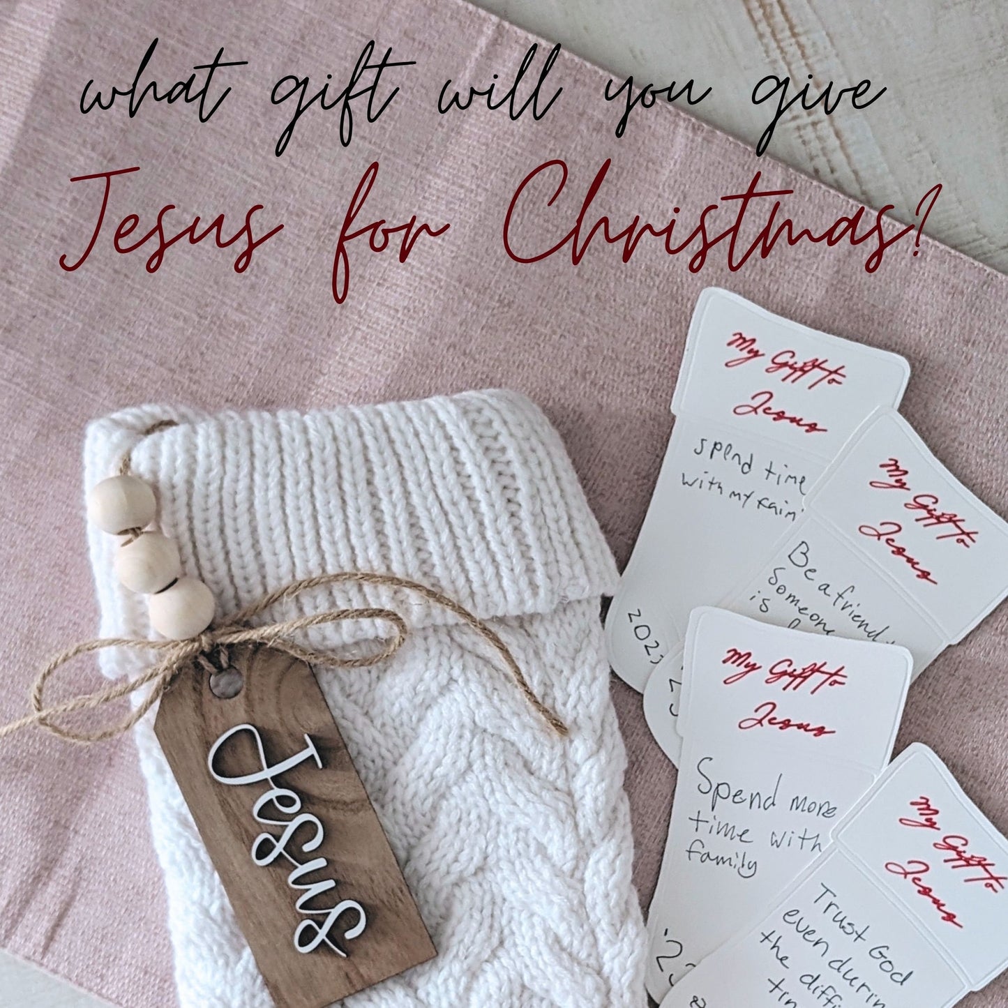 Jesus Stocking, My Gift to Jesus