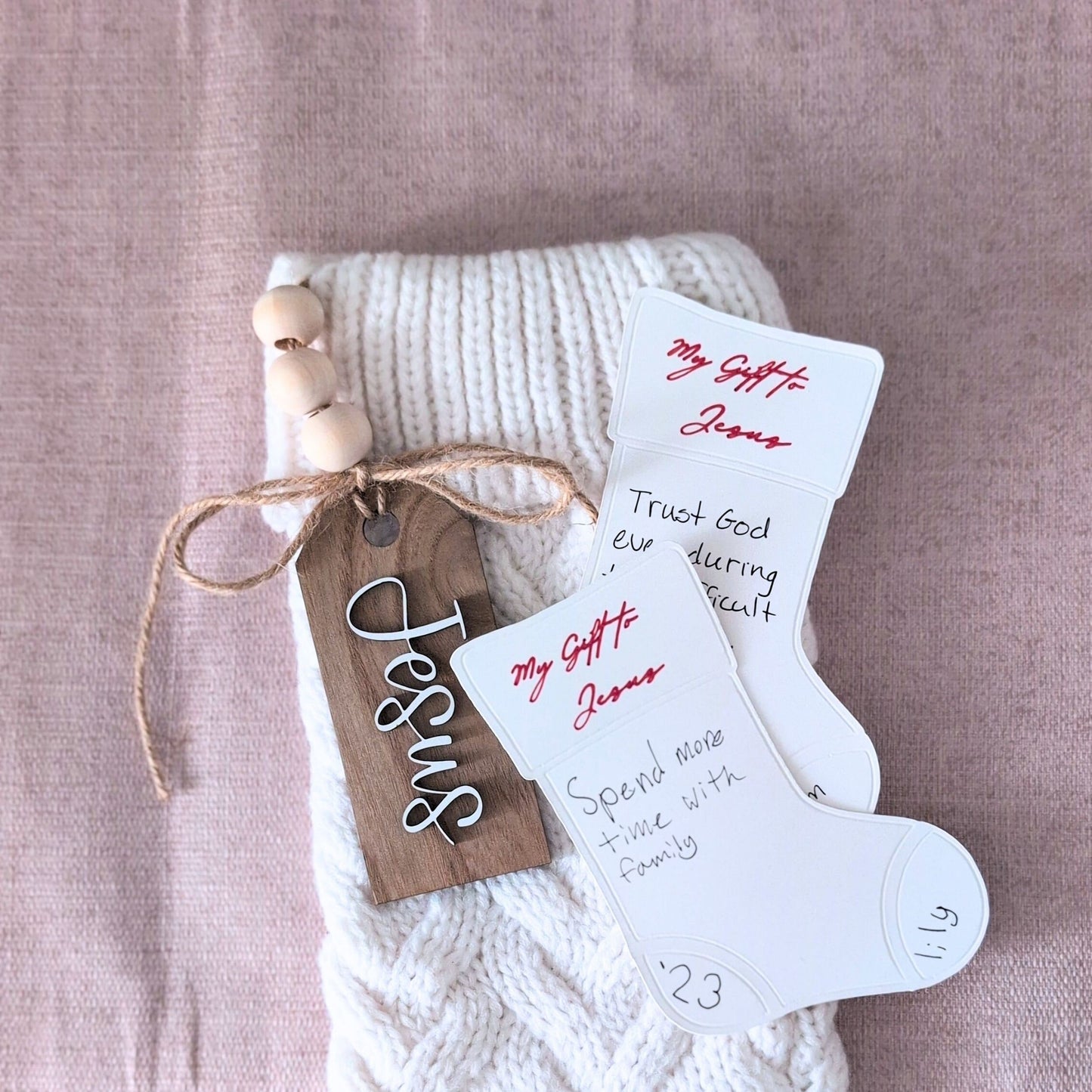 Jesus Stocking, My Gift to Jesus