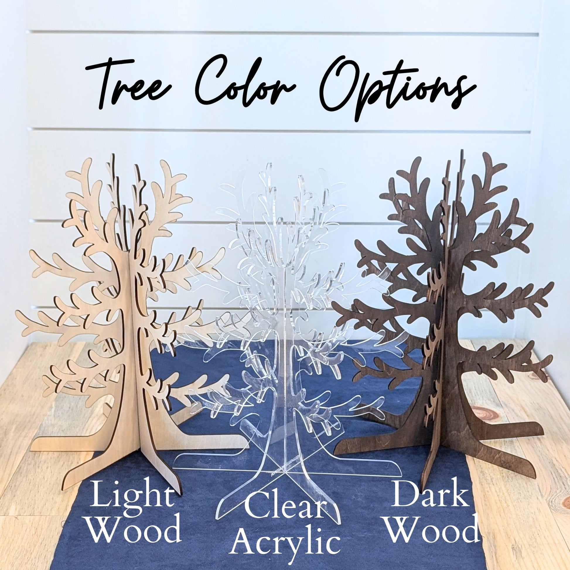 Christmas Blessings Tree Set: Snowflake Ornaments & Winter Tree