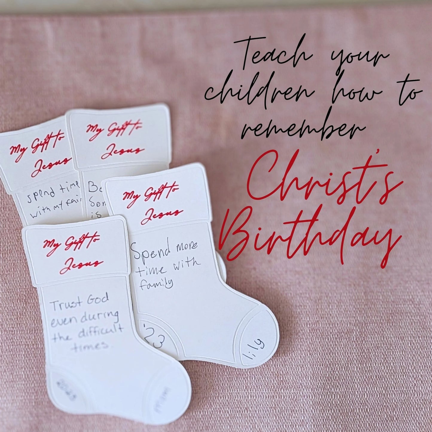 Jesus Stocking, My Gift to Jesus