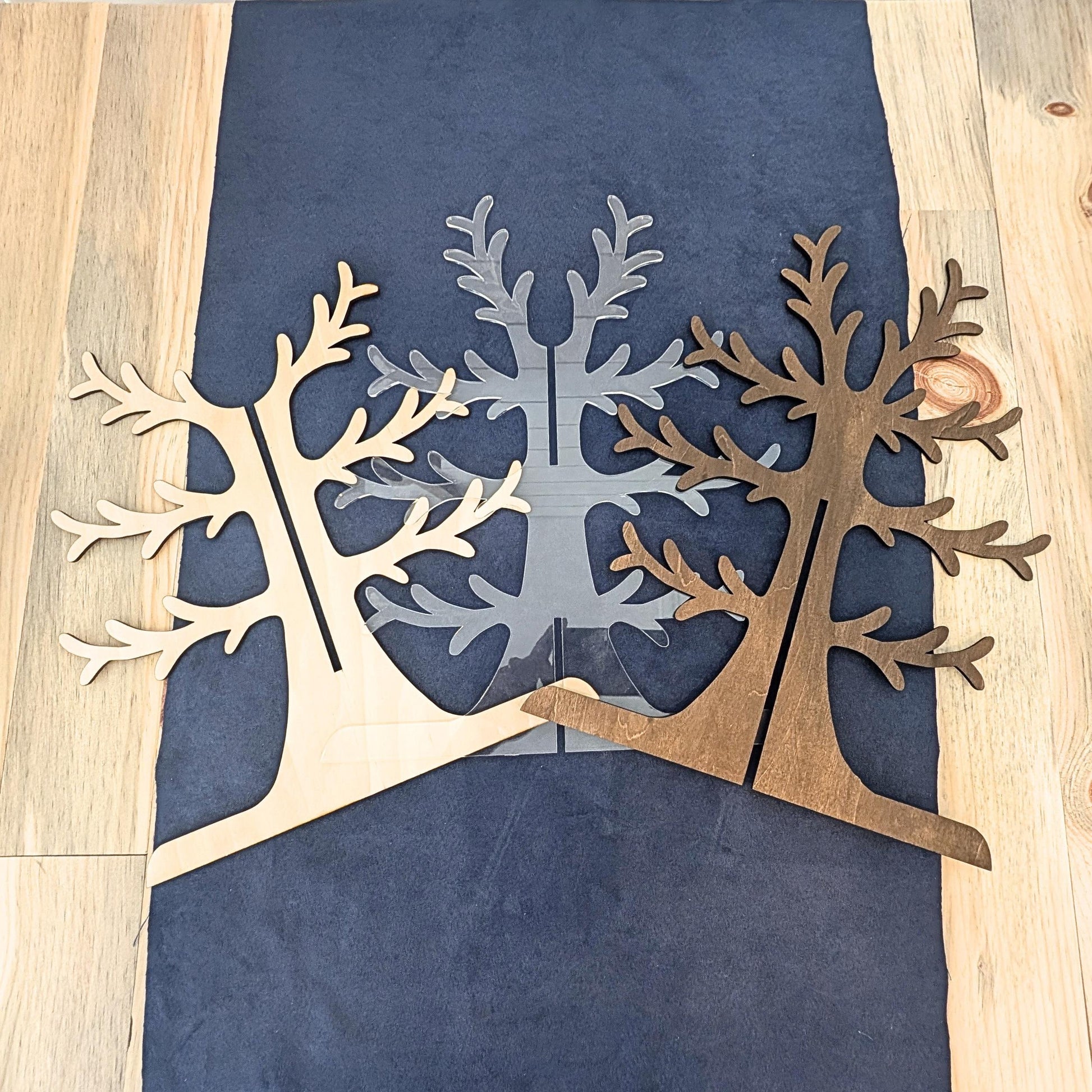 Christmas Blessings Tree Set: Snowflake Ornaments & Winter Tree